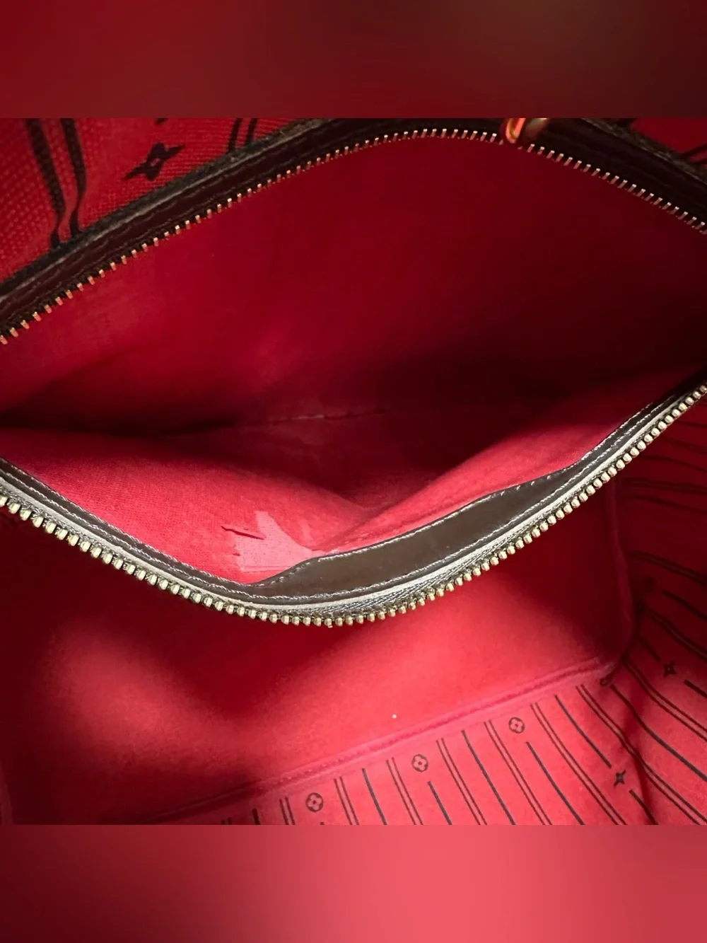 Louis Vuitton Damier Ebene Neverfull MM Tote Bag